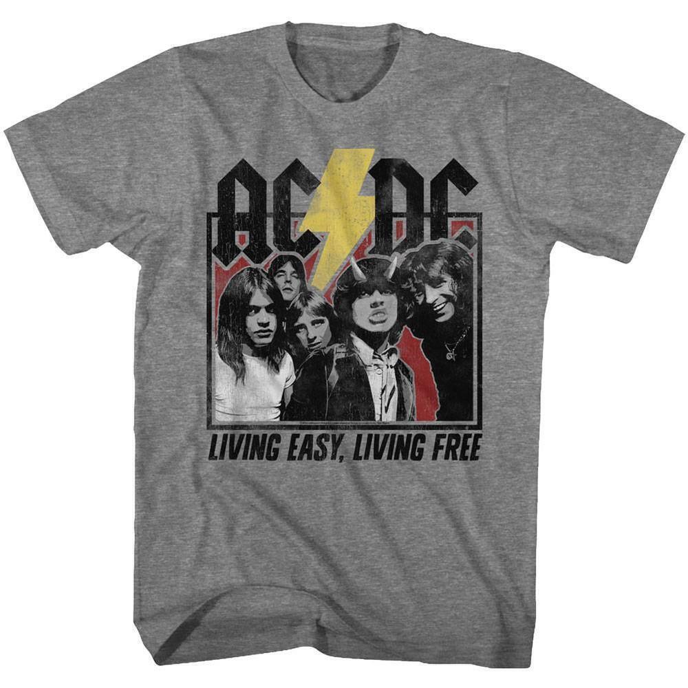 Acdc Highway To Hell Lyrics Graphite Heather Adult T Shirt